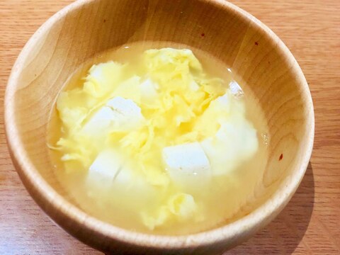 卵と豆腐のスープ